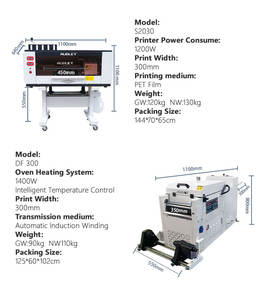 Machine d'Impression Vêtements Numérique DTF A3 30cm Populaire CE Pas Chère XP600 I3200 DTG Audley pour T-shirts, avec Four de Séchage - Product Image 4