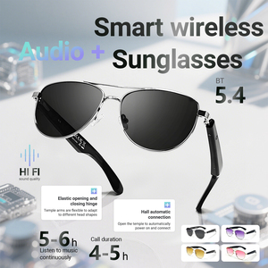 Gafas inteligentes multicolores Lujosas gafas de sol UV400 con marco de metal para el asistente de voz con control de reproducción de audio - Product Image 3