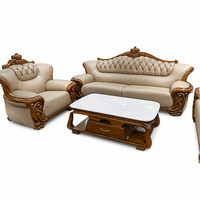 Nouveau canapé en cuir Uginwood chinois haut de gamme pour salon, combinaison de canapés modernes et simples en cuir de vachette première couche pour villa de luxe