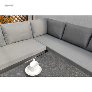 Mobilier d'extérieur <span class=keywords><strong>en</strong></span> aluminium BHR ensemble <span class=keywords><strong>de</strong></span> canapés <span class=keywords><strong>de</strong></span> <span class=keywords><strong>jardin</strong></span> <span class=keywords><strong>en</strong></span> forme <span class=keywords><strong>de</strong></span> L ensemble <span class=keywords><strong>de</strong></span> canapés <span class=keywords><strong>de</strong></span> <span class=keywords><strong>salon</strong></span> d'angle d'extérieur avec table à manger - Product Image 4