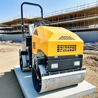 Vente chaude Compacteur à rouleaux hydrauliques complet de 2 tonnes Double tambour unique Machines de construction