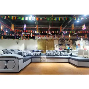 Mobiliário personalizável de fábrica, mobiliário fornecido para sala de estar sofás/sofá de tecido royal set 7 lugares design de móveis de sala de estar