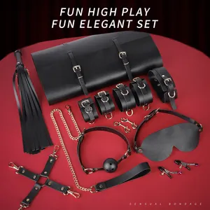 Wholesale Bondage Set Adult Toys Sex Games Handcuffs Whip Sm Sex Toy Kits Exotic Accessories Erotic Sex Toys For Couples