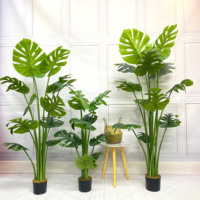 Ventes directes d'usine 60CM Plantes artificielles Plante d'intérieur en pot Petite décoration d'arbre Monstera Haute Imitation