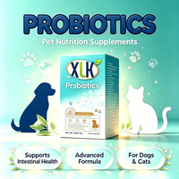 Probiótico en Polvo para Mascotas al por Mayor, 20B CFU, Tecnología Patentada de Triple Capa de Revestimiento, Resistente al Ácido Biliar, OEM, Fábrica de Marca Privada