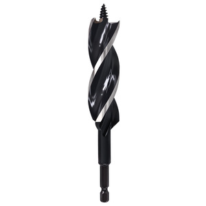 Fuxin Three Flute Drill Bit 6 35mm Shank 155mm 230mm Length Carbon Steel For Woodworking - Product Image 2