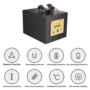 แบตเตอรี่รถยนต์ LiFePo4 แบบกำหนดเองได้ 24V 36V 48V 52V 60V 72V 30ah 40Ah 60Ah แบตเตอรี่ลิเธียมไอออนแบบชาร์จได้ 60 โวลต์ - Product Image 3