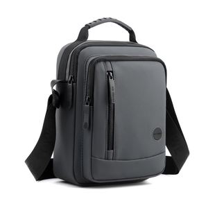 Bolsos de Mensajero de Cuero PU Impermeables para Hombre, de Gran Capacidad, para Viajes, Estilo Bandolera Pequeña - Product Image 1