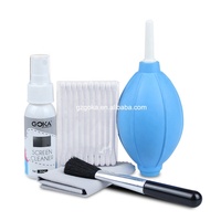 Set Professionale Multifunzione (5 in 1) per Pulizia e Cura con Spazzola/Detergente/Cotone Igienico/Soffiatore d'Aria/Panno per Pulizia