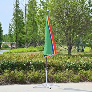 Sombrilla de Playa Plegable, Impermeable, Multicolor, con Rayas de Colores, para Exteriores, Jardín, Patio - Product Image 2