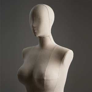 새로운 디자인 XXL 크기 모델 원피스 거품 더미 플러스 사이즈 마네킹 여성 직물 원피스 양식 마네킹 - Product Image 4
