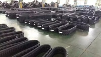 Agricole souffleuse châssis vtt chenille en caoutchouc chargeuse compacte mini pelle train d'atterrissage petits patins en caoutchouc