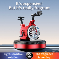 Diffuseur d'aromathérapie rotatif solaire de luxe en alliage pour voiture et vélo, design tendance, prix usine, vente chaude