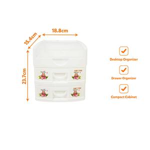 Compact 3 <b>Drawer</b> PP <b>Plastic</b> Modern Eco-Friendly <b>Storage</b> Cabinet Flip Top Lid Desktop Organizer Stackable <b>Storage</b> Box Bathroom - Product Image 3