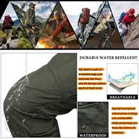 Pantalon tactique pour homme, pantalon cargo camouflage d'extérieur, multi-poches pour le travail décontracté
