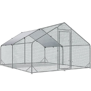 Cages à volailles portables de haute qualité, très vendues, pour lapins, canards, poulets de chair, cages commerciales avec toit en forme de spire/plat - Product Image 2