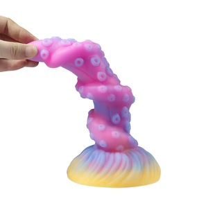 Dildo in Silicone Luminoso a Forma di Tentacolo di Polpo Airis per <span class=keywords><strong>Uso</strong></span> Esterno Dilatatore Rettale a Forma di Alieno <span class=keywords><strong>Plug</strong></span> <span class=keywords><strong>Anale</strong></span> - Product Image 2