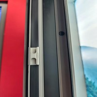 Porte battante en aluminium robuste, renforcée, haute résistance, à double action, avec verrouillage multipoints, résistante au vent et à l'eau