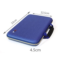 Sac pour ordinateur d'affaires antichoc sac à main pour ordinateur portable grande capacité multifonction numérique étanche étui pour ordinateur portable bleu