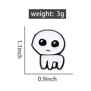 Bros makhluk autisme sesuai pesanan pin kerah pin enamel kesehatan mental lencana bros hewan lucu lucu untuk teman anak-anak - Product Image 5