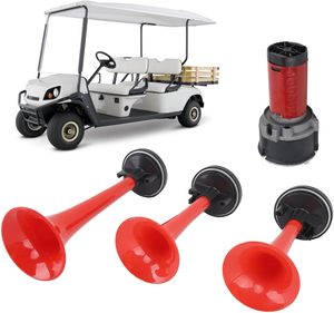 Kit de bocina de aire musical de 3 vías ABS 12V 125dB con manguera de compresor de aire para camión/tren/barco/coche - Product Image 5
