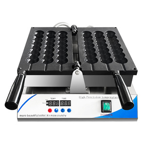 Nouvelle machine à gaufres aux œufs sur brochettes, en acier inoxydable épaissi, contrôle de température haute précision, chauffage électrique, usage commercial - Product Image 1