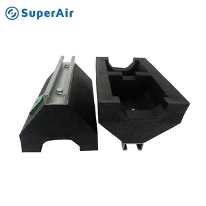 Soporte de instalación de bloque de techo G-strut con pie de goma antivibración para aire acondicionado - Product Image 2