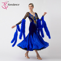 B-23141 personnalisé nouvelle robe de danse de salon standard international robes de danse de salon en soie perlée de haute qualité à vendre