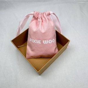 Bolsa con Cordón de Algodón Orgánico con Logotipo Personalizado, Bolsa Ecológica Reciclable para Pegatinas y Regalos - Product Image 4