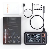 Caméra endoscopique industrielle à écran de 4.3 pouces Inspection 8mm IP67 étanche HD endoscope vidéo numérique portable caméra 8 LED