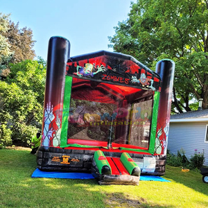 Castillo hinchable outdoor jumping bouncy castle inflatable bounce house halloween zombie bouncer for kids - Product Image 5