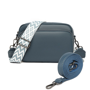 Borsa a Tracolla in Pelle con Texture Lychee Personalizzata, Borsa per Fotocamera con Doppia Cinghia, Piccola Borsa Quadrata per Uso Quotidiano Femminile - Product Image 5