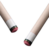 Vente en gros OEM LYH01 Queue de billard américaine, pointe de 13 mm, 1/2 en deux parties, en érable, joint en acier inoxydable, 147 cm, pour billard à neuf boules