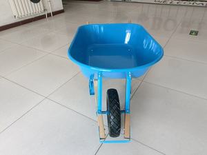 รถเข็นล้อเหล็กสำหรับงานหนักรถเข็นด้ามจับทำจากไม้ทรงสี่เหลี่ยมสำหรับงานก่อสร้างสวนเกษตรรถเข็นล้อเดียวสำหรับงานหนัก - Product Image 3