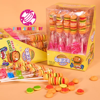 Bonbons de Noël personnalisés Vente en gros Hamburger à la pastèque en forme de cœur de cola Bonbons à mâcher fruités Bonbons doux