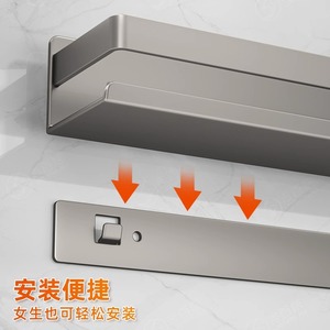 Elegante y Moderno Estante Metálico de Pared para Almacenamiento, Organizador de Platos y Palillos para Cocina, Sala de Estar y Dormitorio - Product Image 6