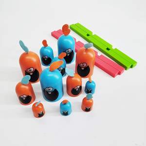 Tic Tac Toe manger petit loup jeu de société Parent-enfant jouets éducatifs interactifs enfants cadeau de noël Tic Tac Toe - Product Image 3