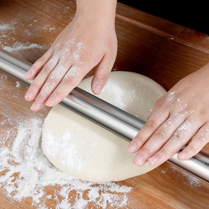 Con Lăn Trơn Dập Nổi Trang Trí Fondant Con Lăn Bằng Thép Không Gỉ - Product Image 2