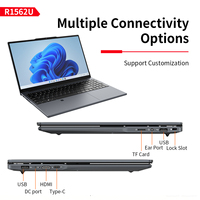 Nuovo Laptop da 15.6" con Intel Celeron 5205U, SSD da 256GB, Schermo IPS Full HD, Tastiera Inglese per Uso Domestico e Studentesco, Windows 11 Opzionale