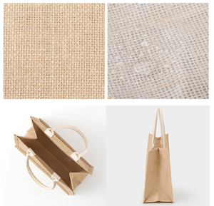 Bolsa de yute reutilizable de arpillera con asa, barata, personalizada, ecológica - Product Image 5