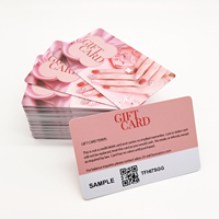 Carte cadeau ou carte de membre en PVC personnalisée avec impression couleur et code QR