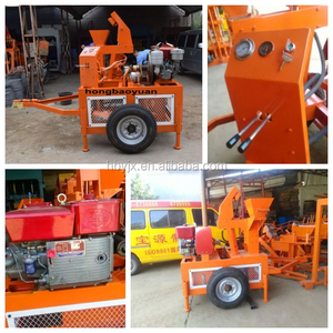 Giá tốt nhất thủy lực Interlock gạch khuôn lồng vào nhau đất sét <span class=keywords><strong>interlocking</strong></span> gạch Máy làm M7 DIESEL làm việc với bánh xe - Product Image 4