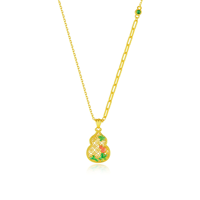 ALICE Bijoux Fins Autres Pendentifs Gourde Mode Nationale Collier Cloisonné Chaîne à Maillons Cadeau Vente en Gros