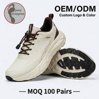 Baskets décontractées respirantes et amortissantes en EVA, à lacets, pour hommes et femmes, adaptées aux pieds larges et aux hallux valgus, avec logo personnalisé ODM, faible MOQ 100 paires
