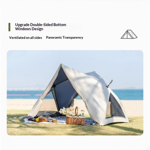 M6X Automatic Quick Open <strong>Beach</strong> Tent Outdoor Folding Sunshade Rainproof Camping Tent Park Picnic Couple Double Oxford Cloth - Product Image 4