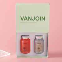 Boîte en papier solide personnalisée écologique pour supplément Capsule pilule bouteille et pot paquet carré télescope coffret cadeau ensemble