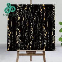 Papel tapiz de vinilo de alto brillo de Pvc 3D, papel tapiz de mármol simulado, pegatinas de azulejos para paneles de pared domésticos