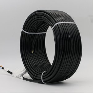 Système de chauffage électrique moderne, câble <span class=keywords><strong>chauffant</strong></span> flexible noir pour la fonte de la neige, résistant aux UV, écologique pour l'extérieur - Product Image 1