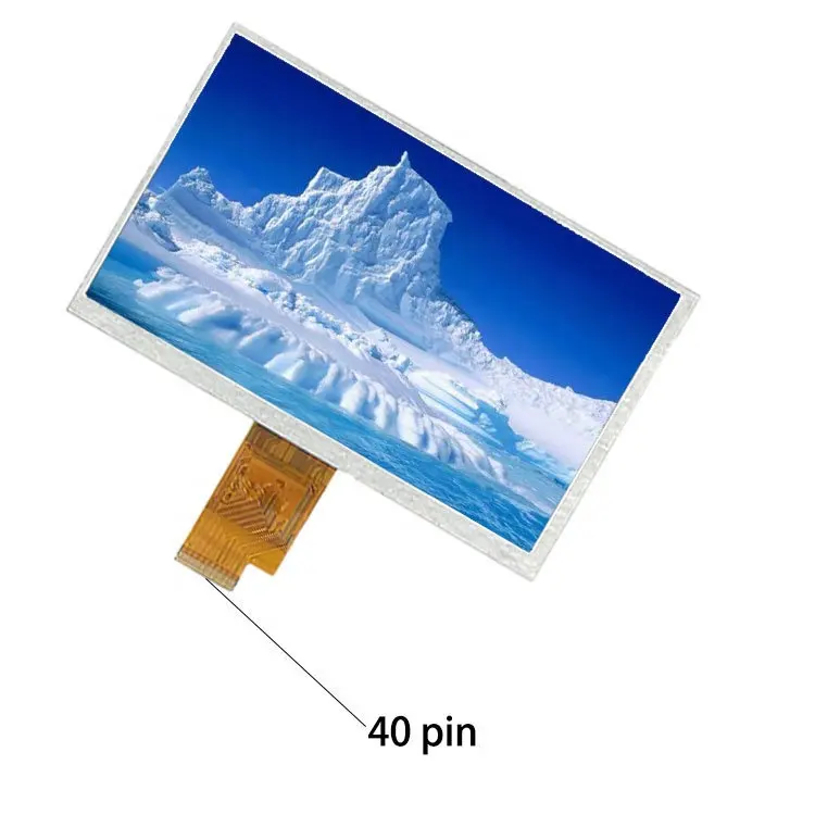 7 inç lcd 1024*600 IPS tft 40 nokta LVDS arayüzü kapasitif dokunmatik ekran 7 inç ekran
