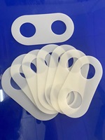 Ovale Doppelloch-Kunststoffunterlegscheibe aus PP/PE-Material, 0,5 bis 3 mm dick, präzisionsbearbeiteter Flachring für Gerätemontage